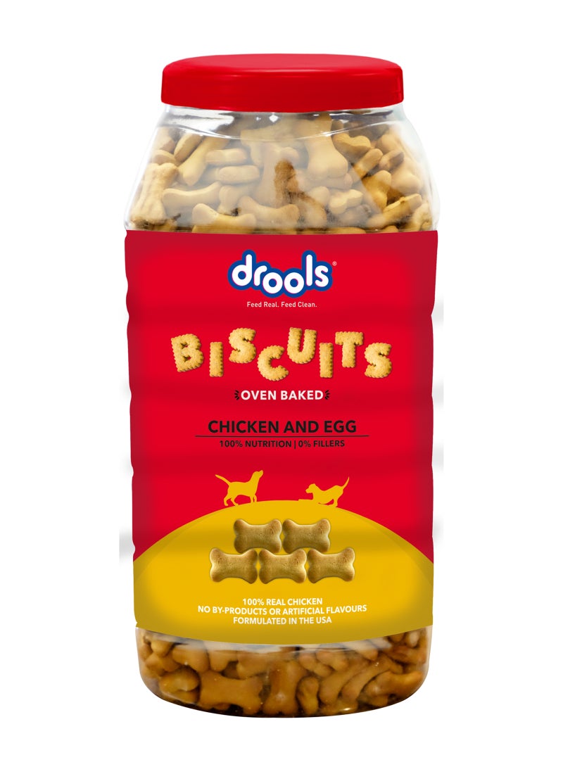 Drools بسكويت الكلاب مع دجاج حقيقي وبيض - Image 1