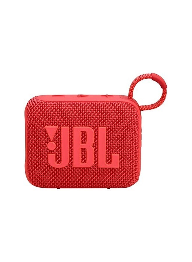 جي بي إل Go 4 Portable Bluetooth Speaker, JBL Pro Sound with Punchy Bass, IP67 Waterproof & Dustproof, Bluetooth 5.3, Auracast Multi-Speaker Connection, Up to 9 Hours Playtime, Red JBLGO4 red - Image 2