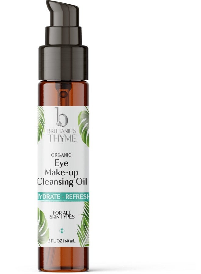 بريتانيز تايم زيت عضوي لتنظيف مكياج العيون (مصل) 1 أونصة مصل ترطيب لطيف مضاد للشيخوخة للتجاعيد والخطوط الدقيقة والهالات السوداء وأكياس الانتفاخ مع فيتامين E وزيت السكوالان - Image 1