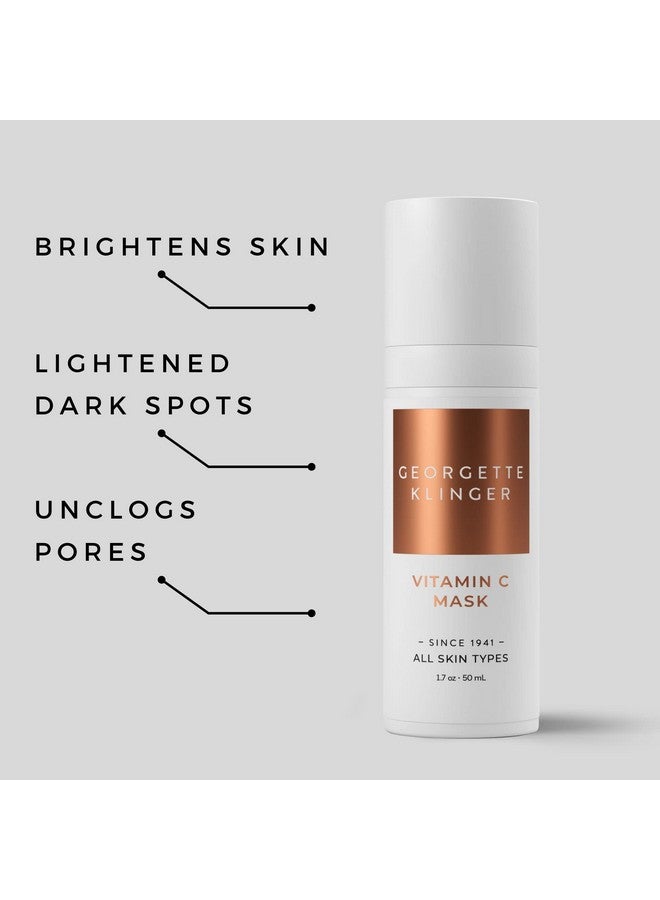 GEORGETTE KLINGER Vitamin C Mask Nutrientrich Skin Brightening Treatment Draws Out Impurities Unclogs Pores Fights Uv Damage Smooths And Firms For Radiant Eventoned Complexion 1.7 Oz By Georgette Klinger - Image 4
