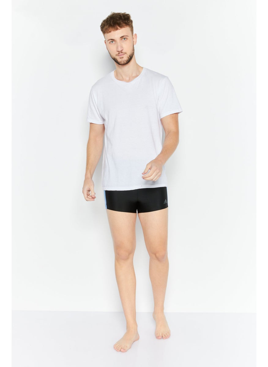 Adidas - Men Brand Logo Training Trunk Shorts, Black - Image 1