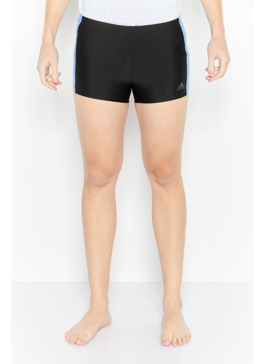 Adidas - Men Brand Logo Training Trunk Shorts, Black - Image 1