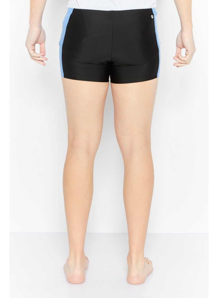 Adidas - Men Brand Logo Training Trunk Shorts, Black - Image 1