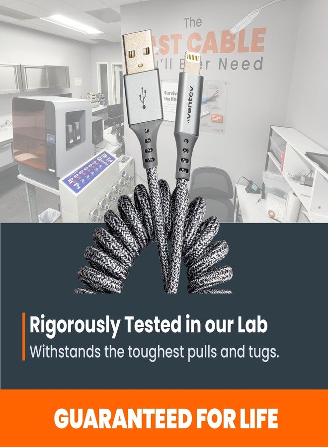Ventev Helix USB A to Apple Lightning High Speed Travel 3 Foot Cable - Image 5