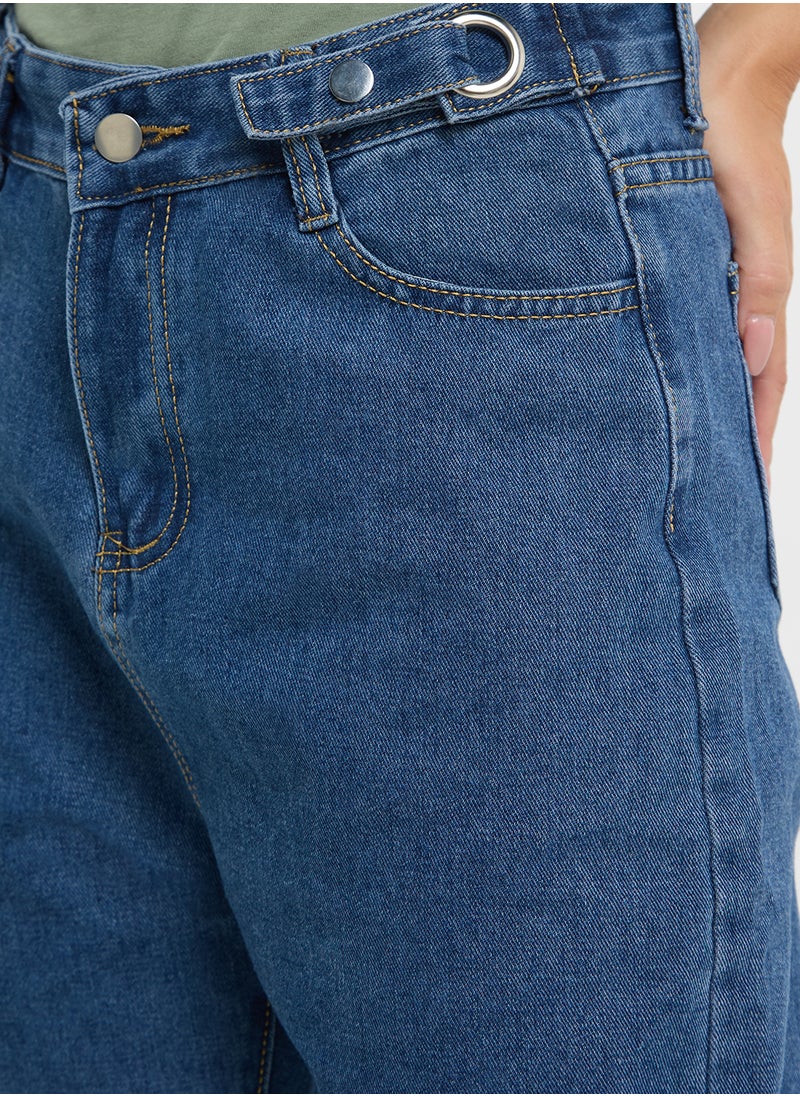 Ginger High Rise Slim Fit Cropped Jeans  - Image 4