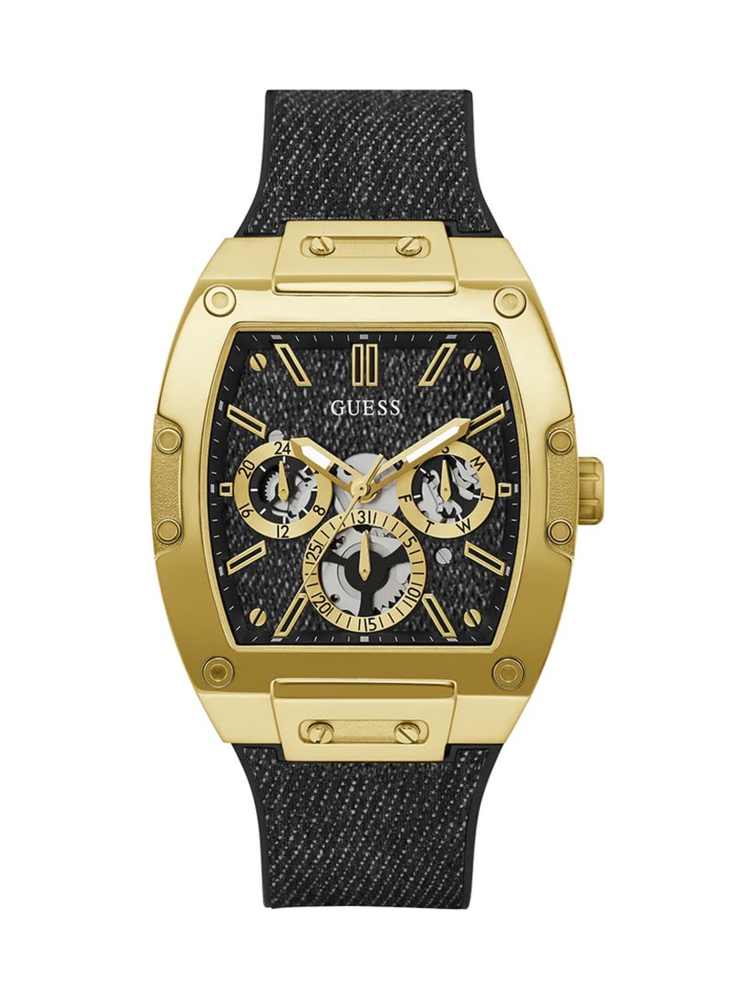 GUESS Men's Phoenix Black Gold Tone Multi-function Watch GW0786G1 - 41mm  - Image 1