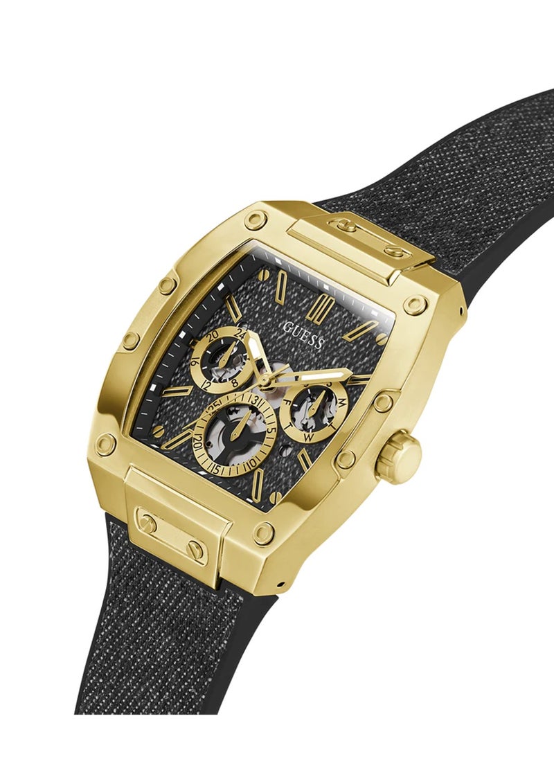 GUESS Men's Phoenix Black Gold Tone Multi-function Watch GW0786G1 - 41mm  - Image 2
