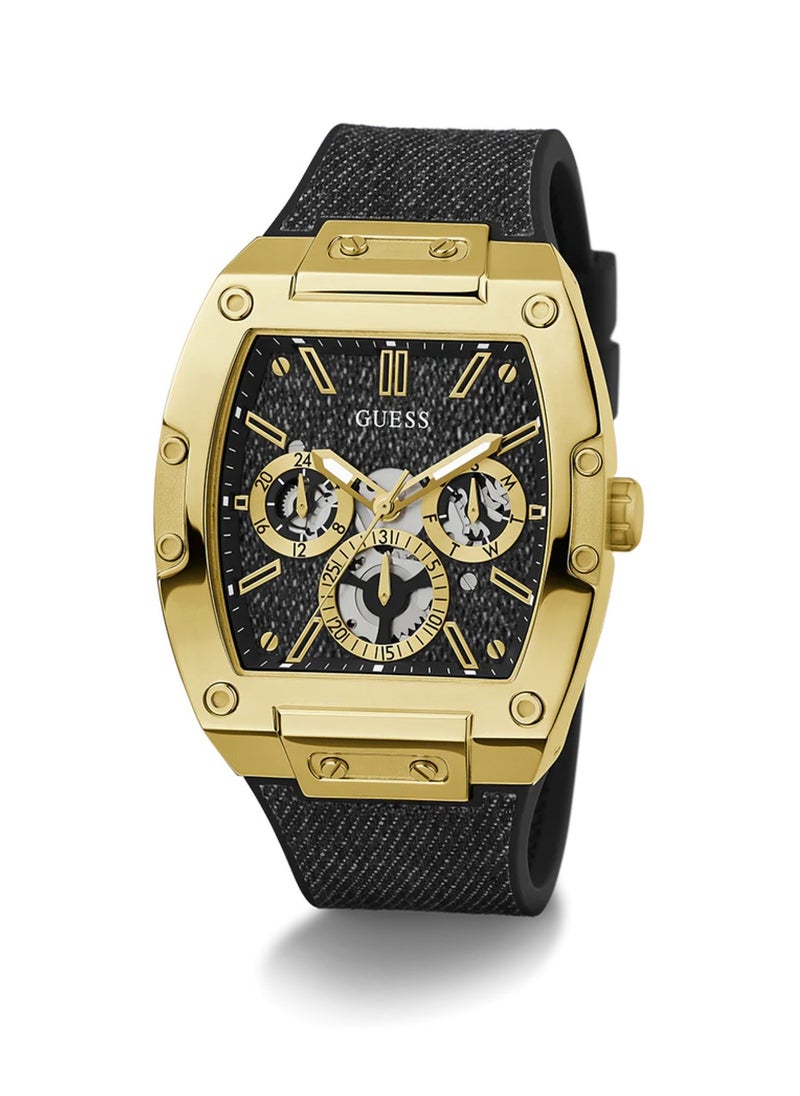 GUESS Men's Phoenix Black Gold Tone Multi-function Watch GW0786G1 - 41mm  - Image 5