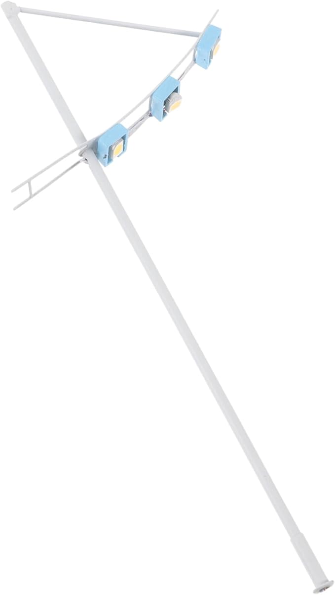 White Mini Street Light Model Garden Lamp Landscape Craft Home Decor - Image 1