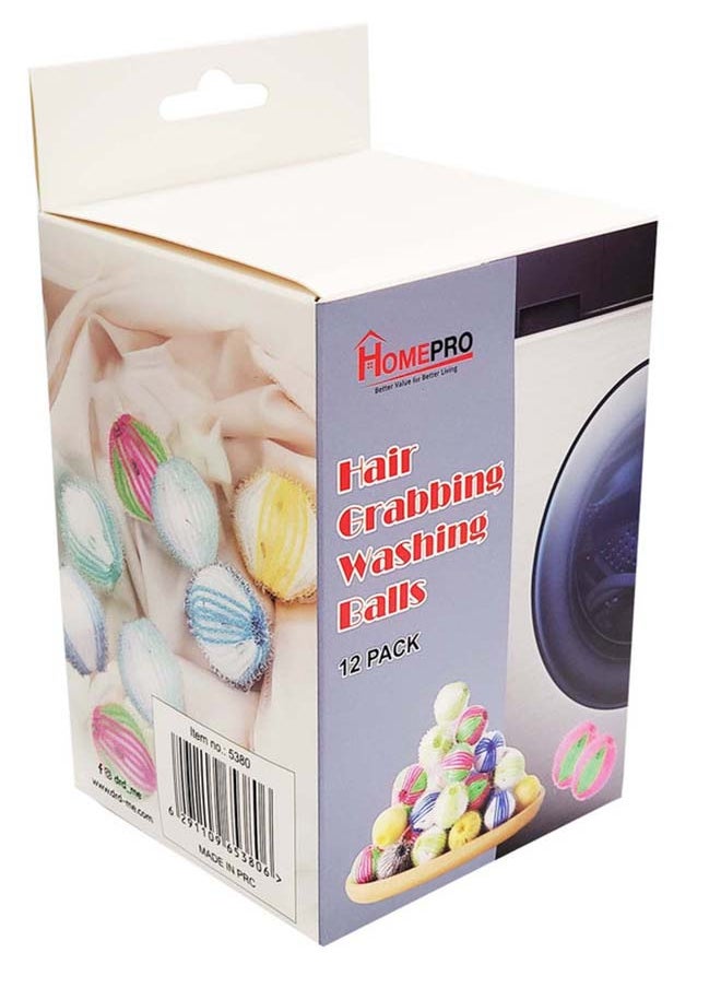 Home Pro Home Pro 12pcs Washing Machine Pet hair/Lint Remover Balls for Laundry, Laundry Accessory  - Image 1
