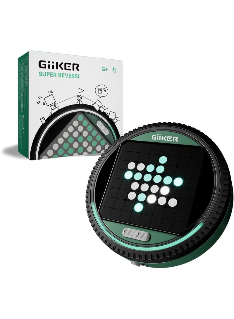 GiiKER Super Reversi Electronic Board Game with AI, 500 Challenges | Smart handheld logic puzzle for kids and adults, 3 game modes, portable travel play - Image 1