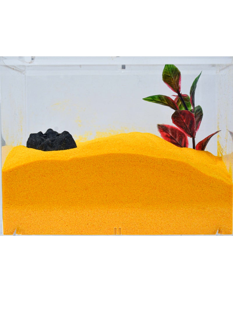 vsell24 2Kg Bright Yellow Aquarium Sand – Perfect for Aquascaping, Craft Projects & Home Decor - Image 1