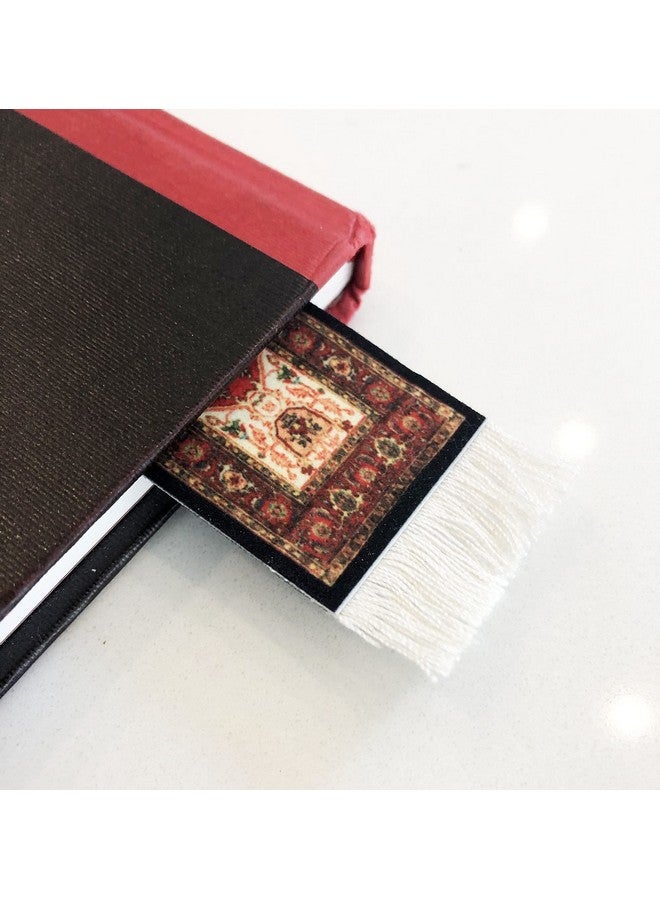 Inusitus Set of 5 Rug Bookmarks, Colorful Carpet Book Marks for Reading, Miniature Oriental Style Design, Novelty Office Accessories - Image 4