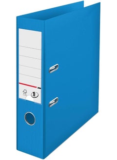 MOMENT Premium A4 Lever Arch File, Power Mechanism, Fsc Certified, Replaceable Spine Labels, Ring Binder, Archiving & Home Office File Organizer, Blue  - Image 1