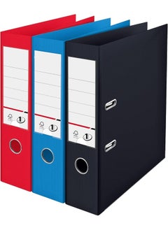 MOMENT Premium A4 Lever Arch File, Power Mechanism, Fsc Certified, Replaceable Spine Labels, Ring Binder, Archiving & Home Office File Organizer, Blue  - Image 2