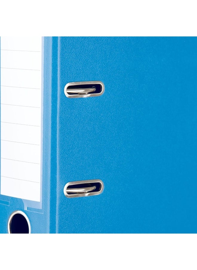 MOMENT - Premium A4 Lever Arch File, Power Mechanism, Fsc Certified, Replaceable Spine Labels, Ring Binder, Archiving & Home Office File Organizer, Blue - Image 1