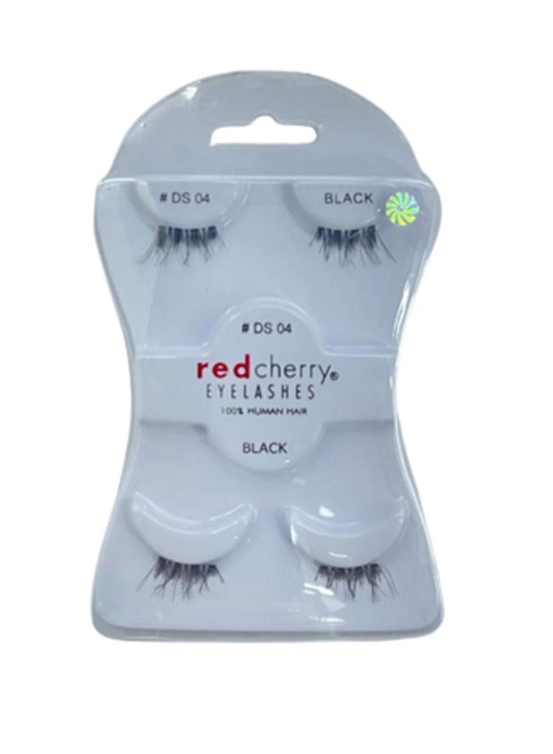 Red Cherry Pair Of 2 False Eyelashes DS 04 Black
