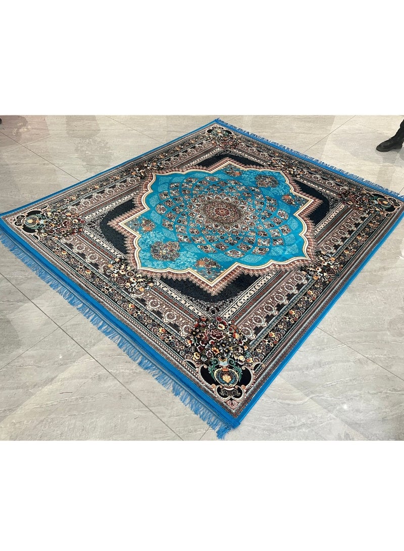 Portable Premium Carpet, High-Quality Premium Polyester Fabric, Foldable, Floral Design Carpets, Daily Use And Travel 180x200cm