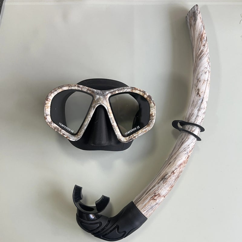 Bluejw Swimming Goggle Carbon Tube Spearfishing Freediving Mask Snorkel Set Other Swimming & Diving Products - Image 1