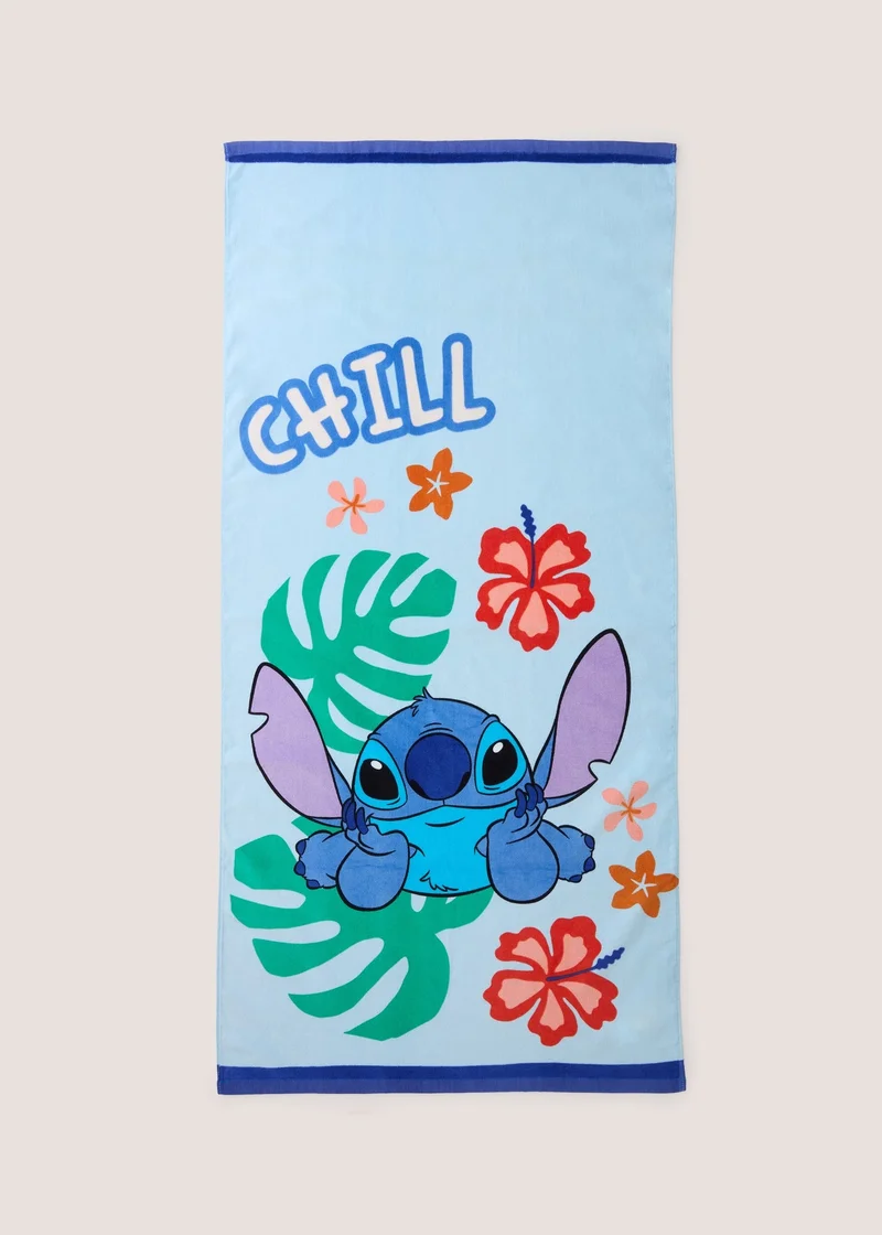 Matalan Stitch Beach Towel Blue