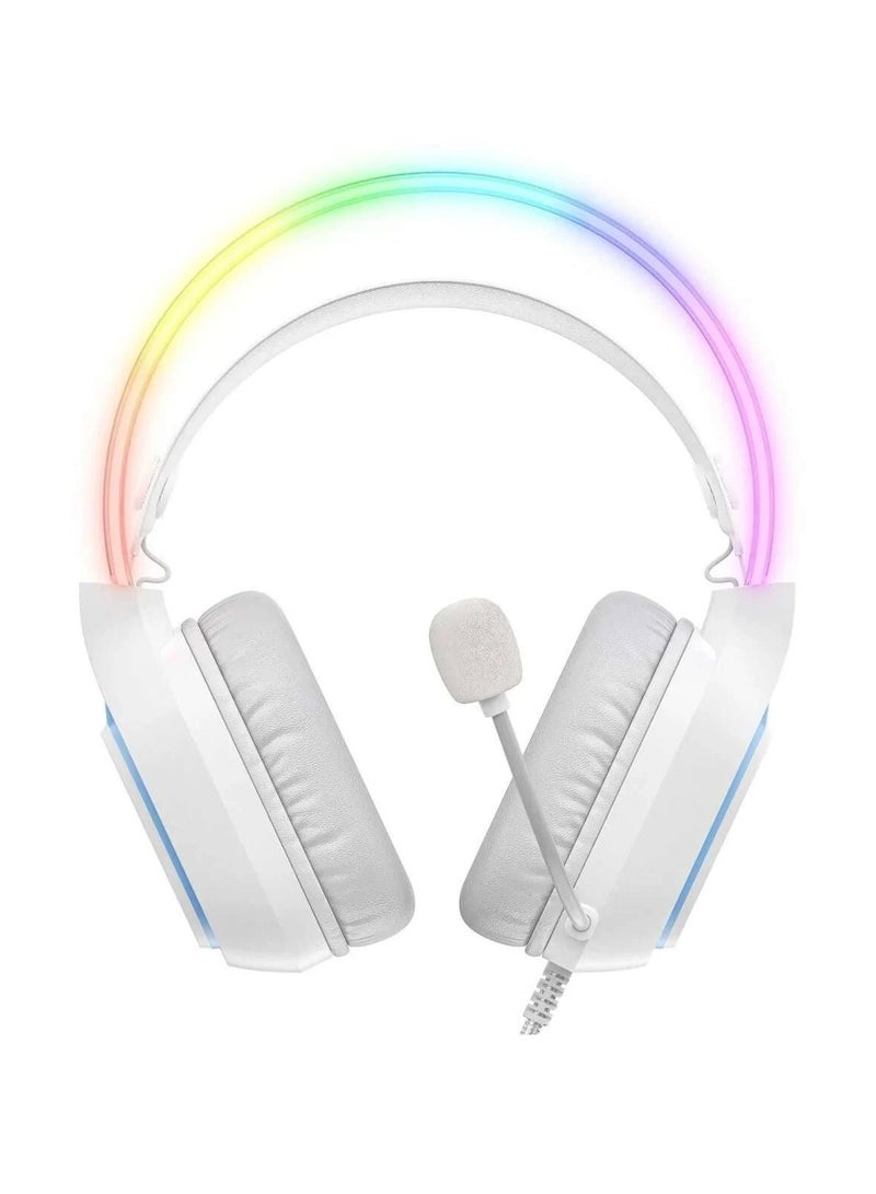 ONIKUMA X22 RGB Gaming Headset with Mic – Cool Dynamic Lighting for PC & Console Gaming - Image 1