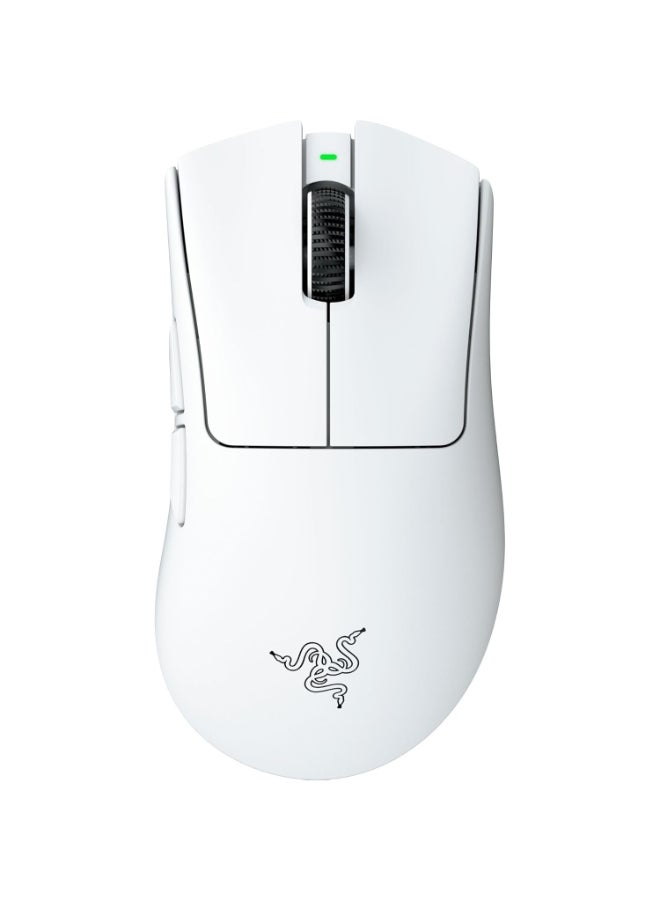 Razer DeathAdder V4 Pro 57g Ultra-lightweight Wireless Ergonomic Esports Mouse: HyperSpeed Wireless Gen-2, Focus Pro 45K Optical Sensor Gen-2, 6 Programmable Buttons, Optical Switches Gen-4 - White I RZ01-05330200-R3G1 - Image 1