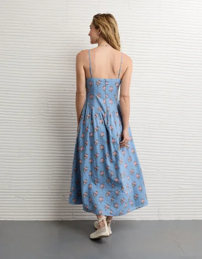 green floral bardot dress Strapless Green Midi Wedding Guest Dress with Print– PromGirl
