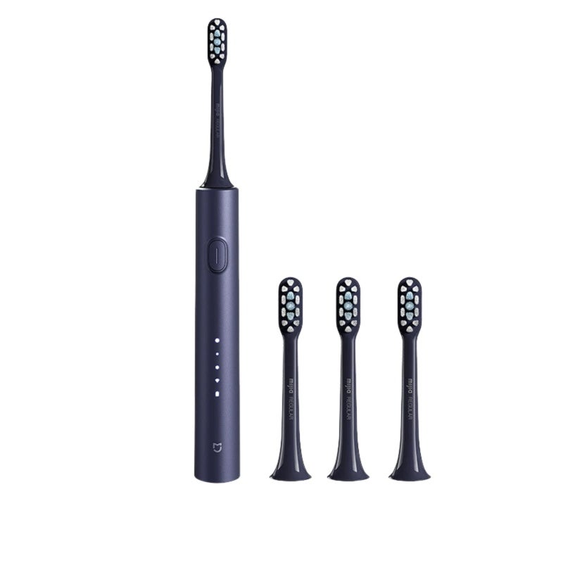 Electric Toothbrush: Blue IPX8 Waterproof - 150-Day Battery Life, 4 Copper-Free Bacteriostatic Brush Heads for Home, Travel, Sensitive Gum Users - Image 1
