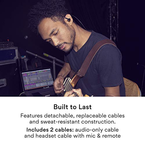 MEE audio Professional MX2 PRO Dual-Driver Hybrid Musician's in Ear Monitor Headphones with Dedicated Subwoofer for Realistic Bass, Noise Isolating Earphones with Detachable Cables, Black - Image 4