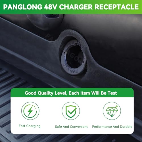 Panglong Club Car Precedent Charger Receptacle with Socket Trim-Club Car Precedent Charger Port, 48 Volt Charger DC Receptacle Port, Fits 2004-2013 Club Car Precedent Electric, OEM #103375501 - Image 3