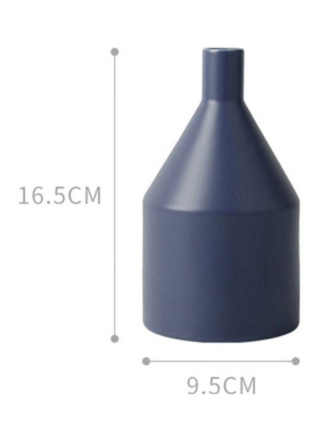 Loquat Decorative Flower Vase Blue 16.5x9.5cm - Image 2