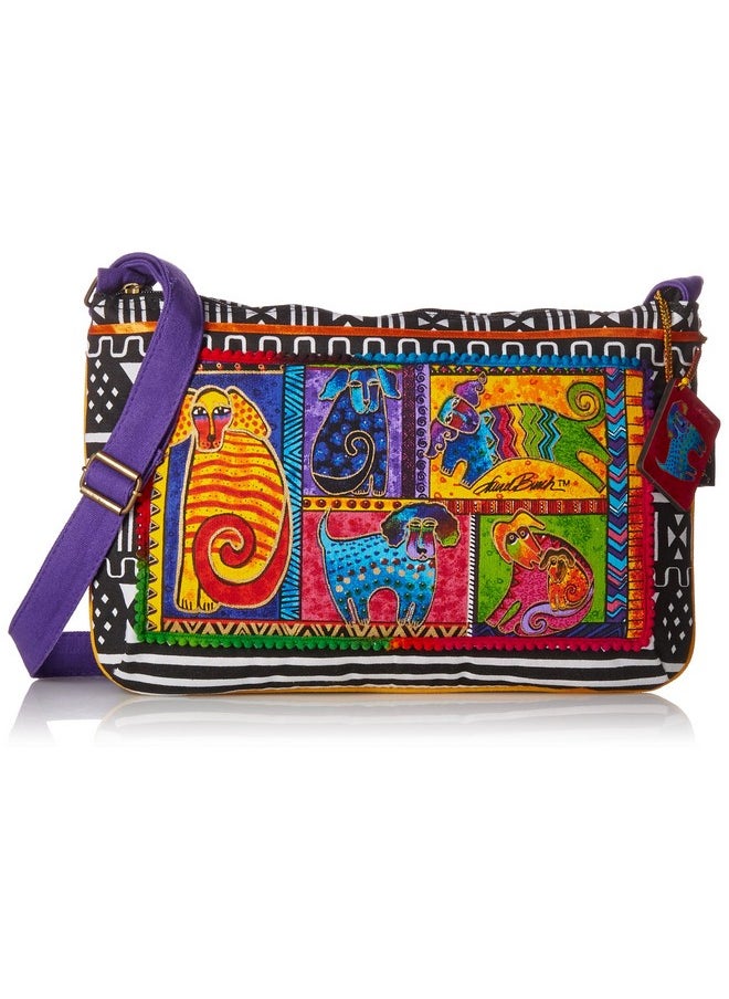 Laurel Burch 277725 Medium Crossbody Zipper Top 15X10 Dog Tails Patchwork - pzsku/Z775E093E0F66196C736CZ/45/_/1714991525/d18abd1c-71bb-4e99-8d8a-edfe2d1f827e