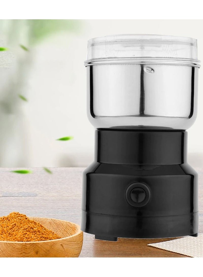DubaiGallery 110V Electric Coffee Spice Beans Grinder Maker with Stainless Steel Blades for Grinding Supplies with US Plug Black - Image 3