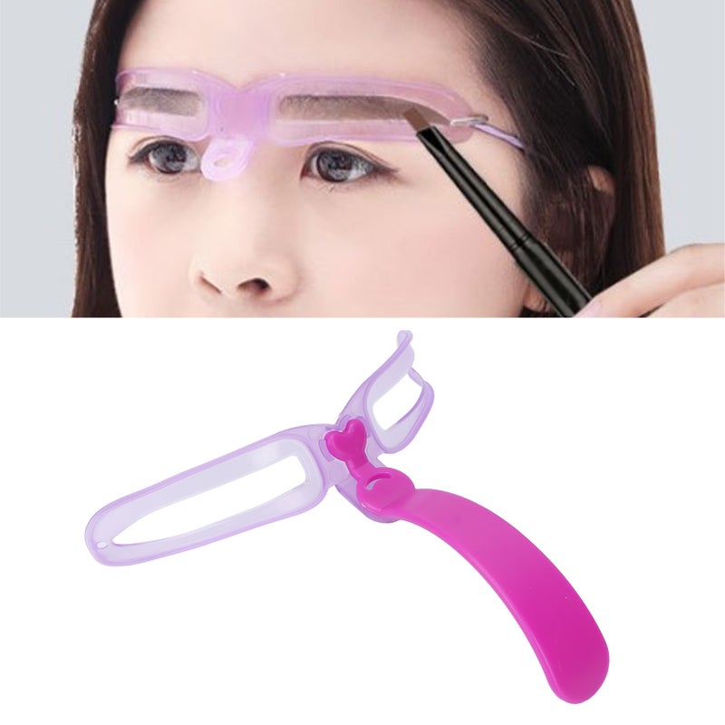 8pcs Eyebrow Stencil Reusable Eyebrow Template Three Dimensional Eyebrow Shaping Kit - Image 5