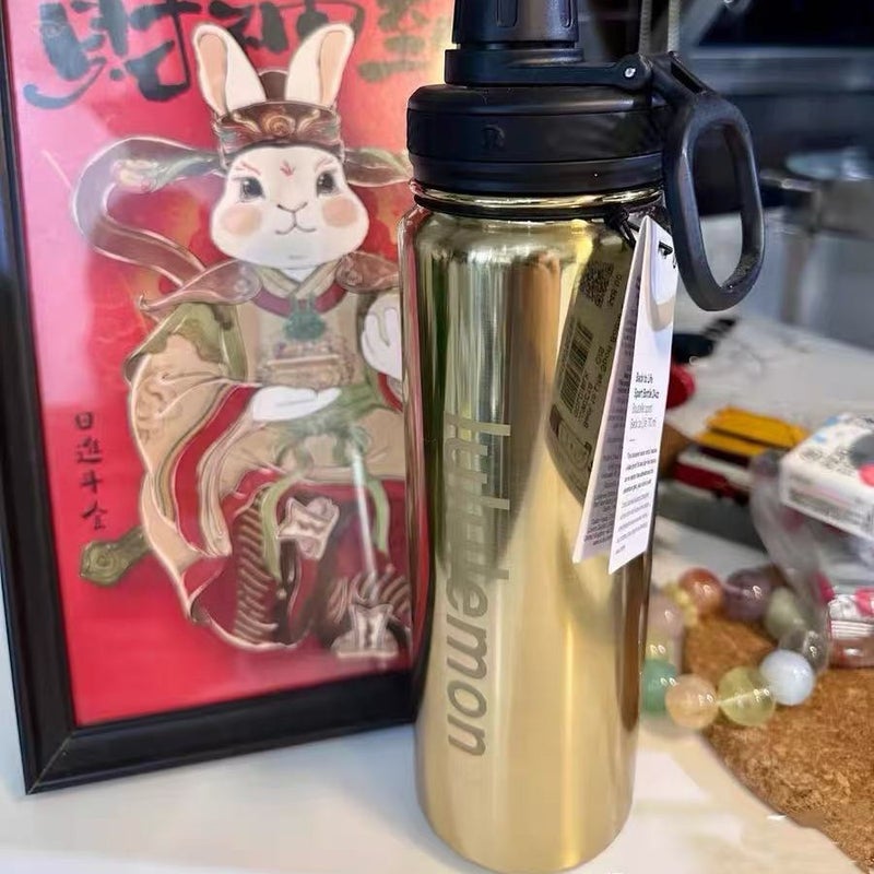 Double Wall Stainless Steel Vacuum Insulated Sports Water Bottle with Straw Lid, 24h Cold Retention, Large Capacity