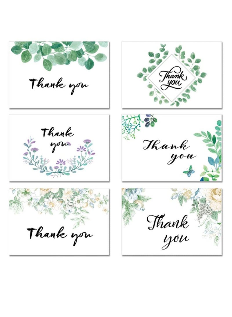 30 Pack Thank You Card with Envelopes, Note, 6 Style Gratitude Cards for Wedding Greeting Baby Shower Bridal Anniversary - Image 1