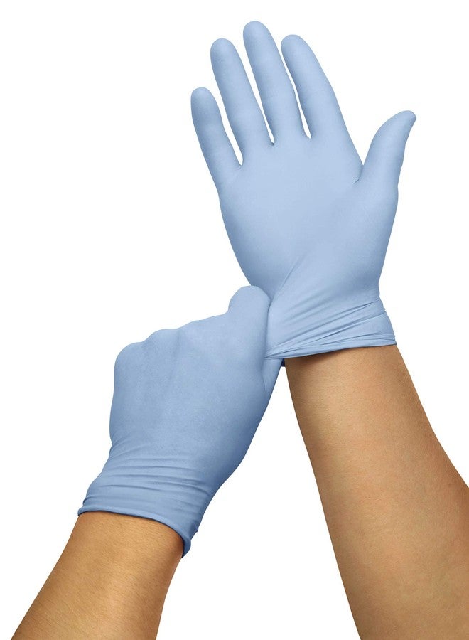 Curad Nitrile Exam Gloves, Latex Free, 9.5" Length, Large, Blue (Pack of 150) - Image 3