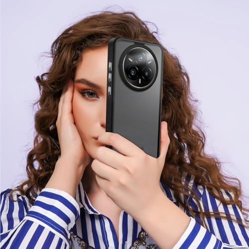 KARWAN®️ Shockproof Back Case Cover for Realme 14 Pro | Camera Protection Bump |Shockproof Back Case Cover for Realme 14 Pro - Black - Image 5