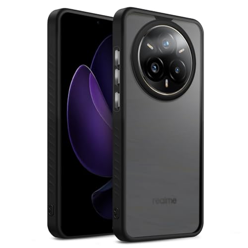 KARWAN®️ Shockproof Back Case Cover for Realme 14 Pro | Camera Protection Bump |Shockproof Back Case Cover for Realme 14 Pro - Black - Image 1