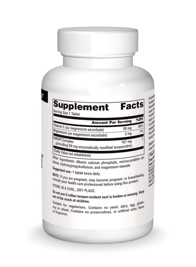 Source Naturals AllerStrength Fast-Acting Seasonal Immune Support - Highly Bioavailable EMIQ 17X Quercetin* - 120 Tablets - Image 3