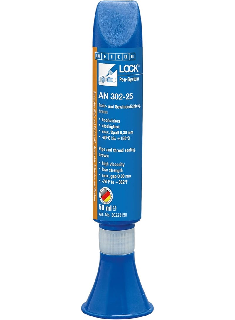وايكون WEICONLOCK® AN 302-25 | 50 مل | مانع تسرب الأنابيب والخيوط، مقاوم للاهتزاز - Image 1