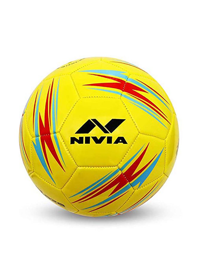 Nivia Blaze Football (Yellow, Size 5) | Machine Stitched | PVC Rubber Moulded | Training | Match | Soccer Ball  - Image 1