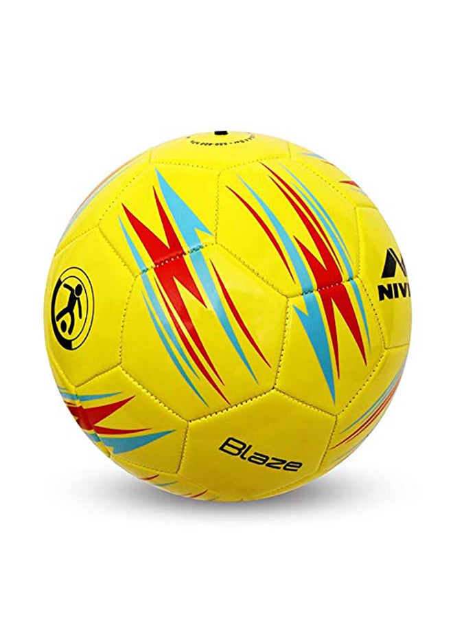 Nivia Blaze Football (Yellow, Size 5) | Machine Stitched | PVC Rubber Moulded | Training | Match | Soccer Ball  - Image 3