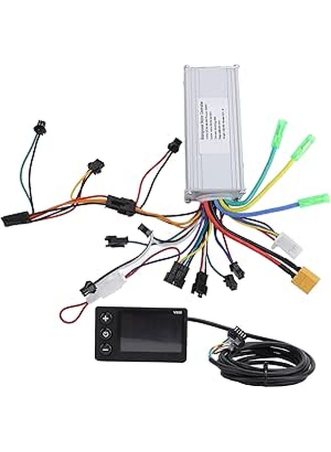 V890 مجموعة عرض LCD متر 36V 48V 60V 500W 28A 9 أنبوب تحكم بدون فرشاة للدراجة الكهربائية - Image 1