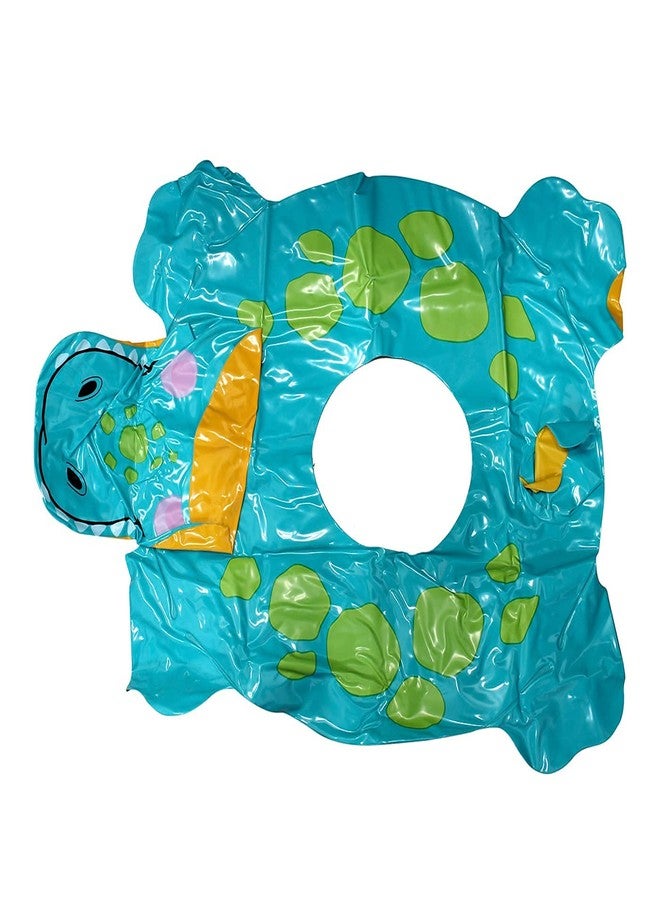 STACKRAID Vehicle Fire Engine Shape Sit Pool Float Tube Boat Beach Water Swimming Pool Tube Inflatable Kiddie Swim Water Ring Swimming Tube Ring for Kids (Crocodile Swim Tube) - Image 3