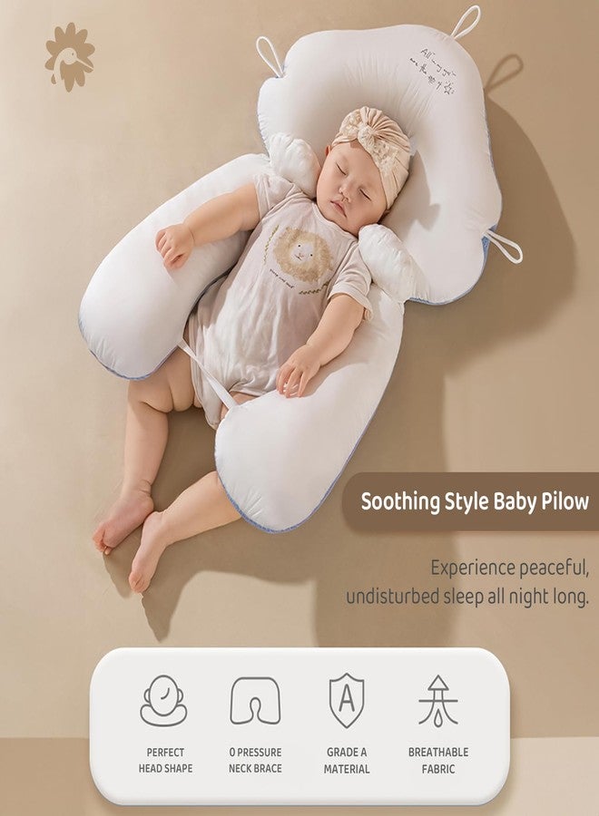 StarAndDaisy Newborn Baby Nursing Pillows, Breastfeeding and Bottle Feeding Pillow, Baby Correcting Head Deviation, Breathable Washable Protection Cushion, Suitable for Babies 0-36 Months - Image 2