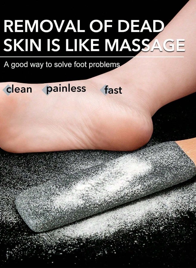 2PC Foot Exfoliating Pedicure Tool, Foot Scrub & Pumice Stone for Repairing Cracked Feet, Heels, Elbows & Hands in the Shower, Removes Calluses, Dead Skin, Warts, Hard Skin, Red Heels & Corns - Image 3