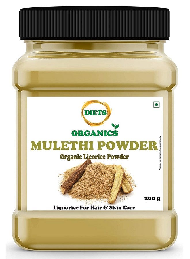 DIETS ORGANICS Mulethi Powder -200 G For Face, Skin, Hair Care (Licorice Powder)-200G - Image 1