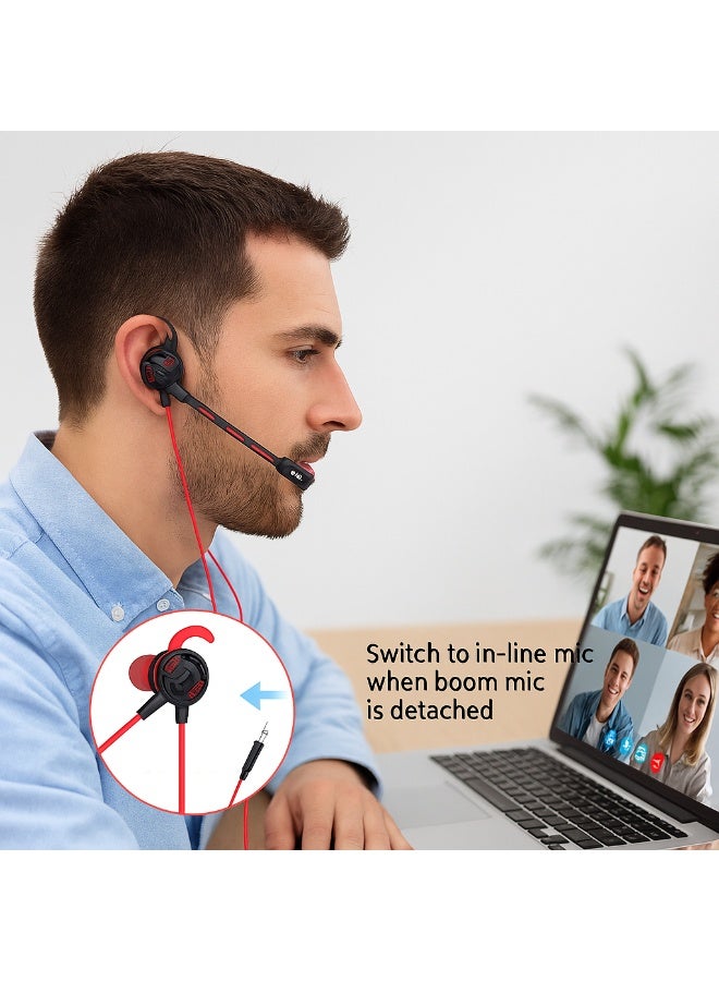 G618I Wired Earphones - Detachable Dual Microphone - Surround Sound - 10mm Driver Unit - Comfortable and Lightweight Design with Storage Bag - Black.  - Image 4
