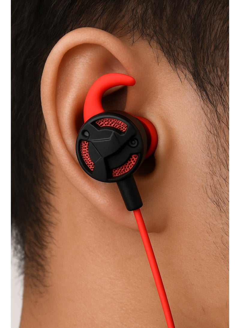 G618I Wired Earphones - Detachable Dual Microphone - Surround Sound - 10mm Driver Unit - Comfortable and Lightweight Design with Storage Bag - Black.  - Image 3